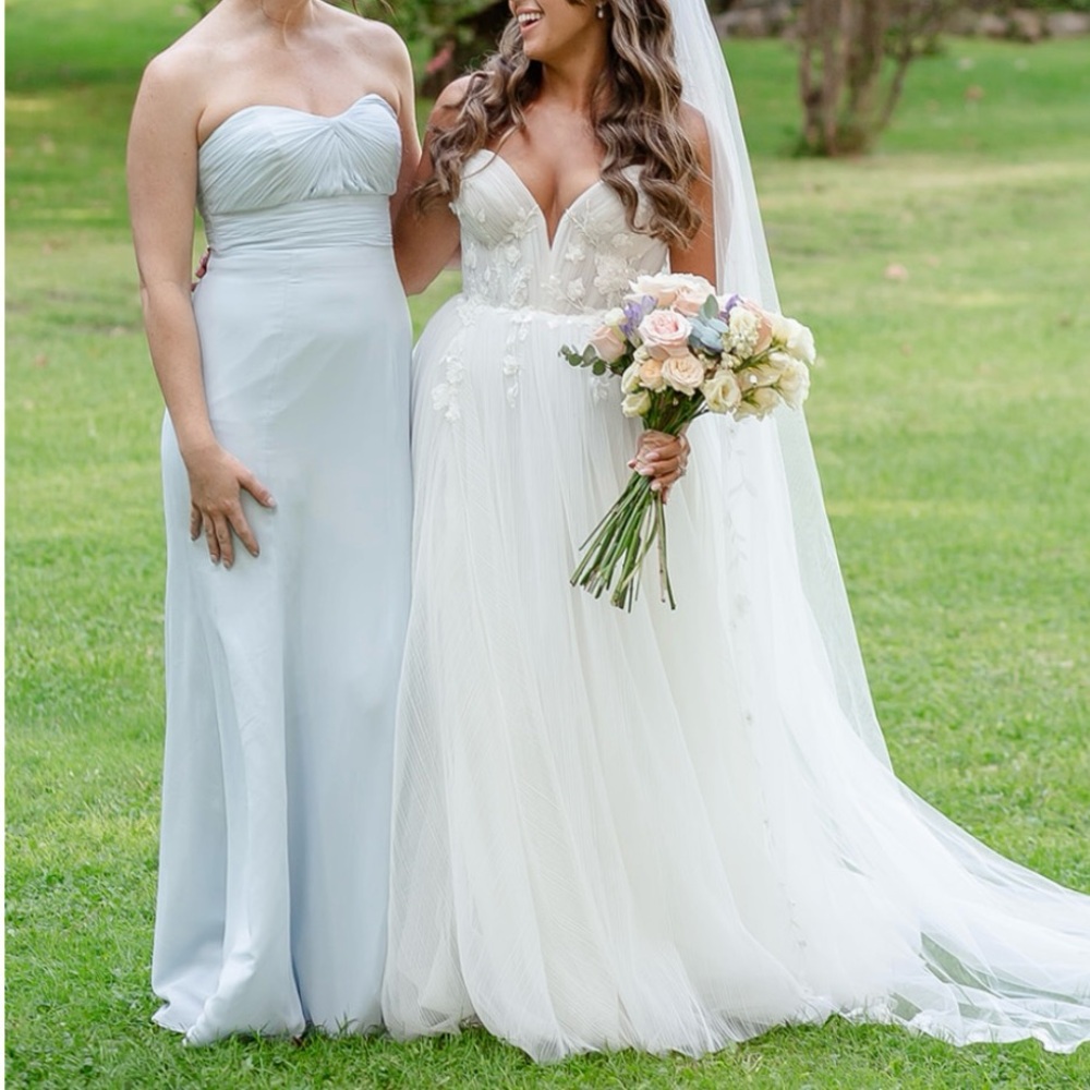 Light blue bridesmaid dress